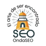 Muestra logo de la serie de post SEO en Venezuela. Un faro con rayos de luz para representar el SEO