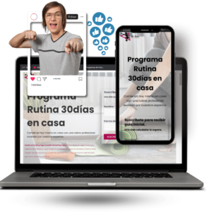 Muestra servicios de marketing digital y SEO en dispositivos móviles