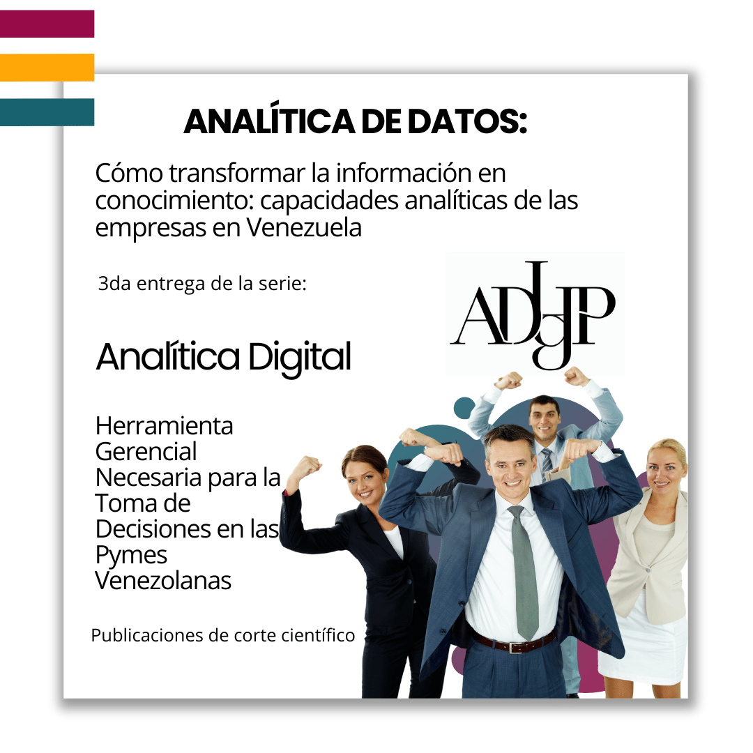 Muestra ejecutivos victoriosos por transformar la información en conocimiento en una empresa en Vzla